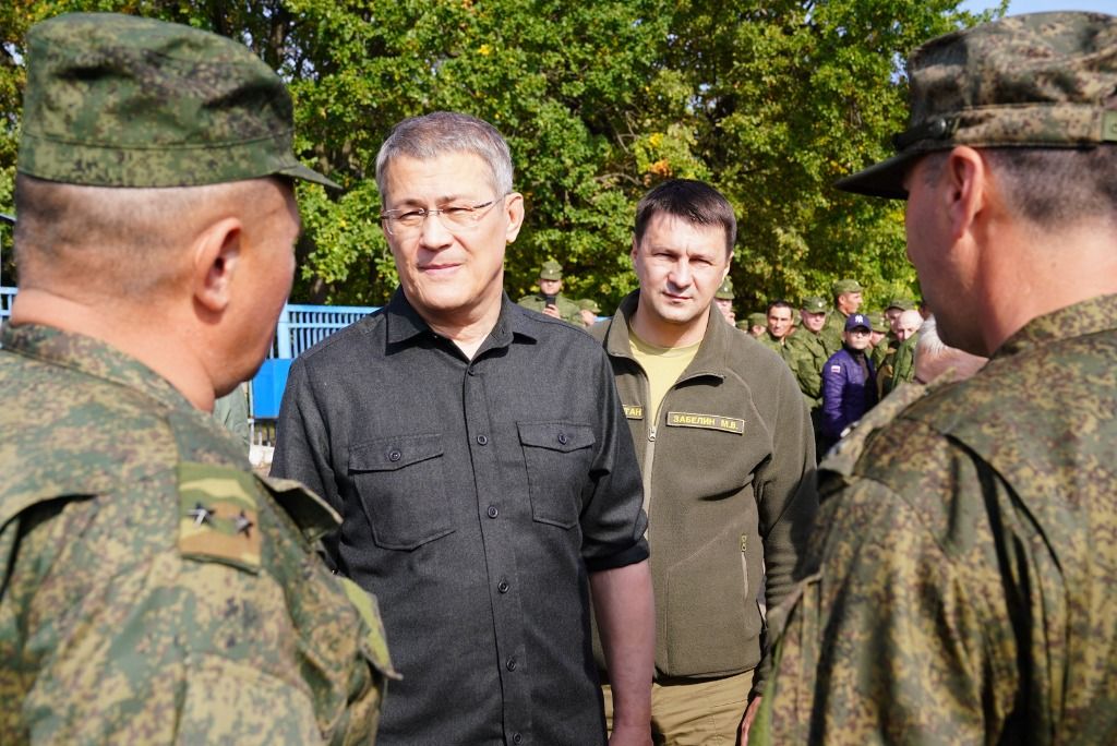 Радий Хабиров посетил место боевого слаживания мобилизованных жителей Башкортостана